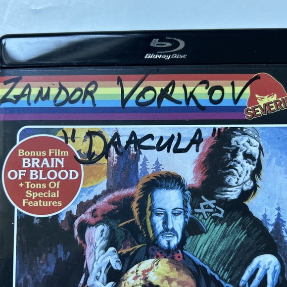 Severin Dracula vs. Frankenstein / Brain of Blood Blu-ray signed Zandor Vokov-LE - Picture 3 of 6